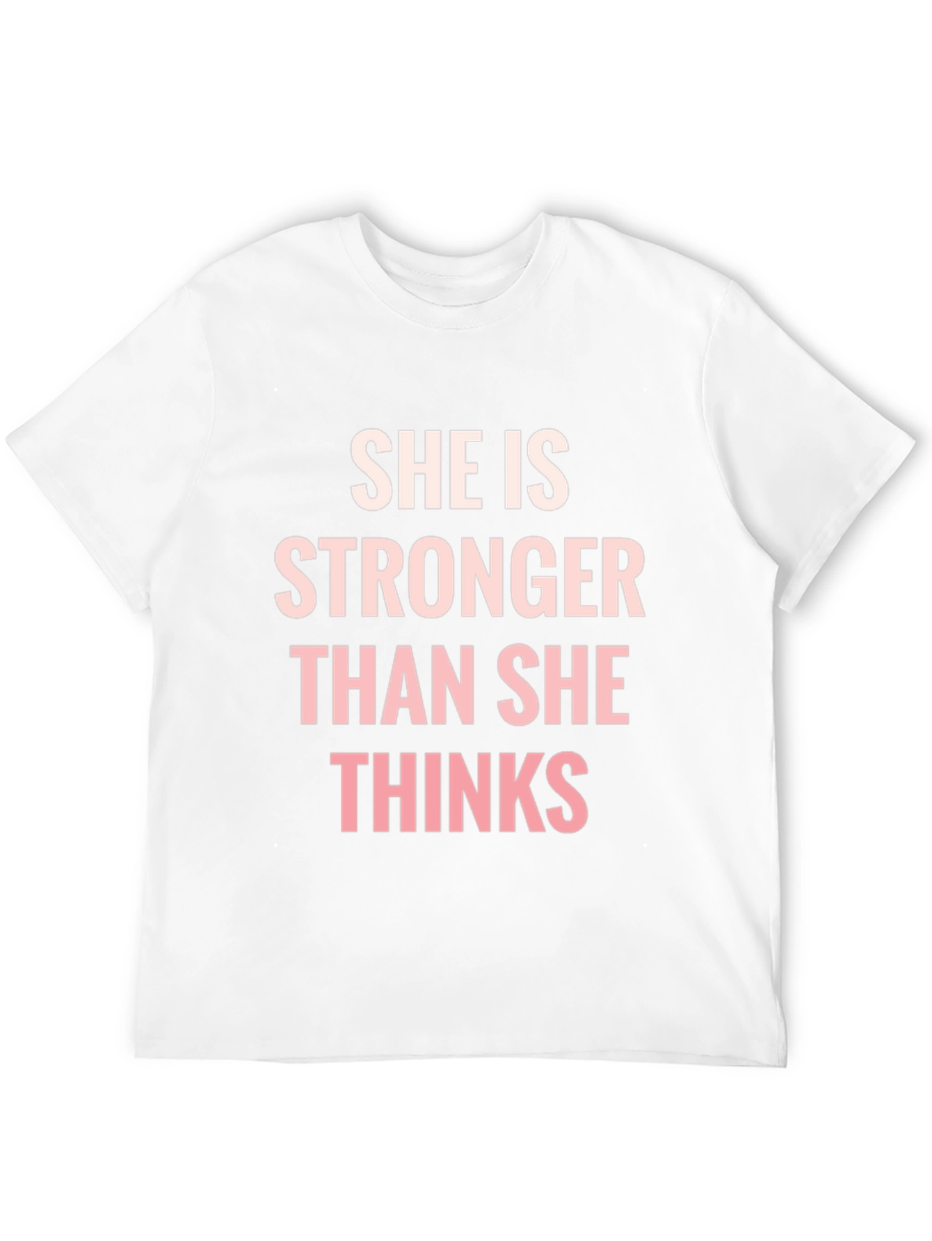 Black She is Stronger Than She Thinks T-Shirt view 12