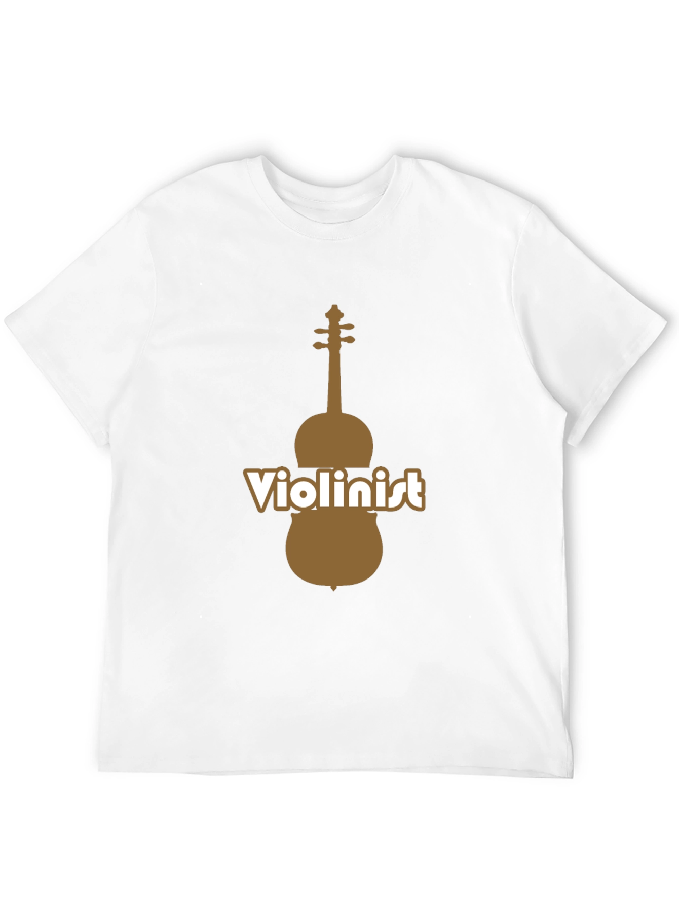 Black Violinist Graphic Tee - Black Cotton Blend T-Shirt view 12