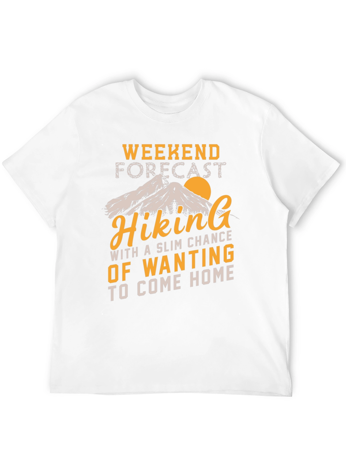 Black Hiking Forecast Graphic Tee view 12