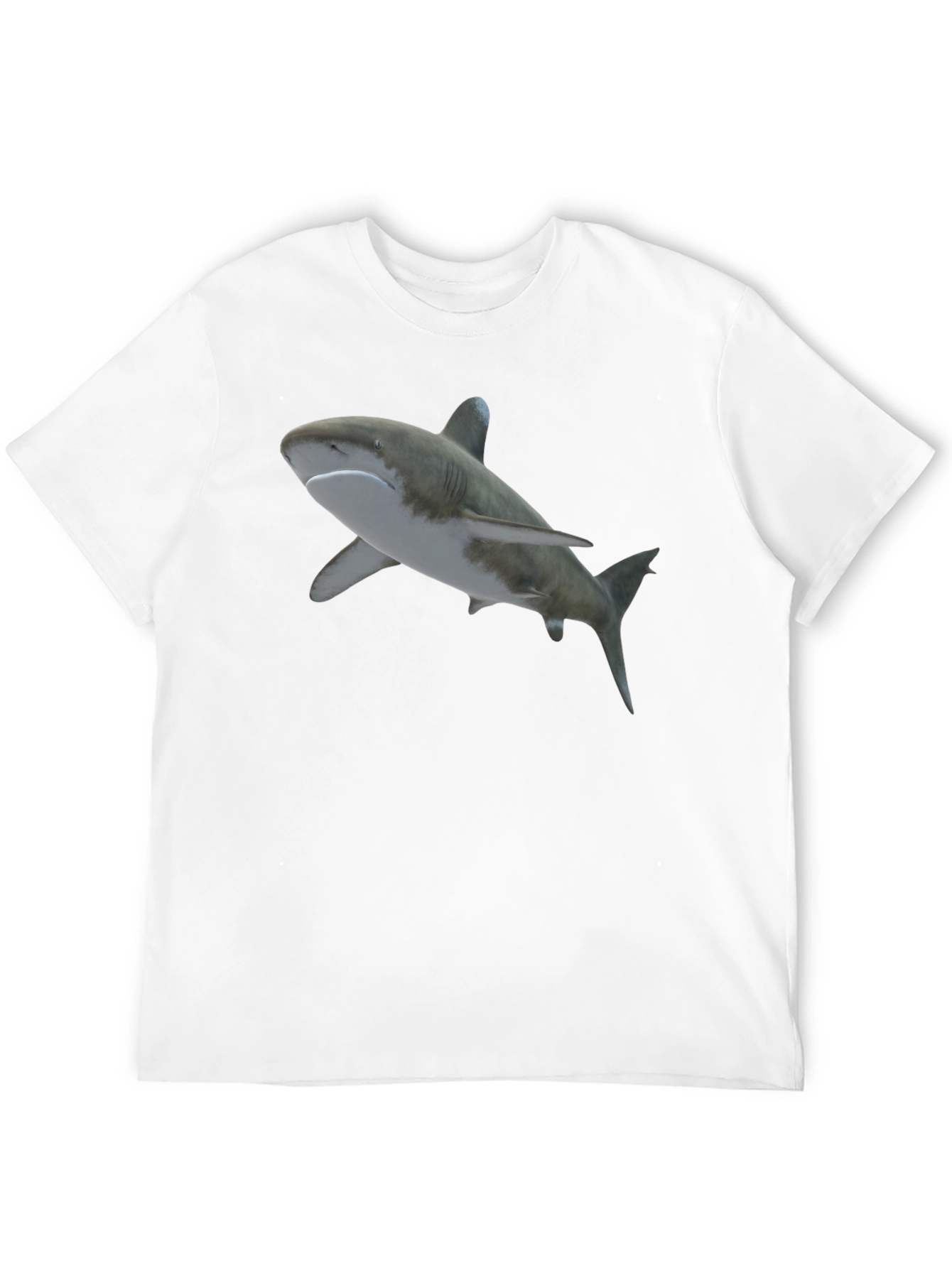 Black Shark Graphic Tee - Men's Black T-Shirt view 12