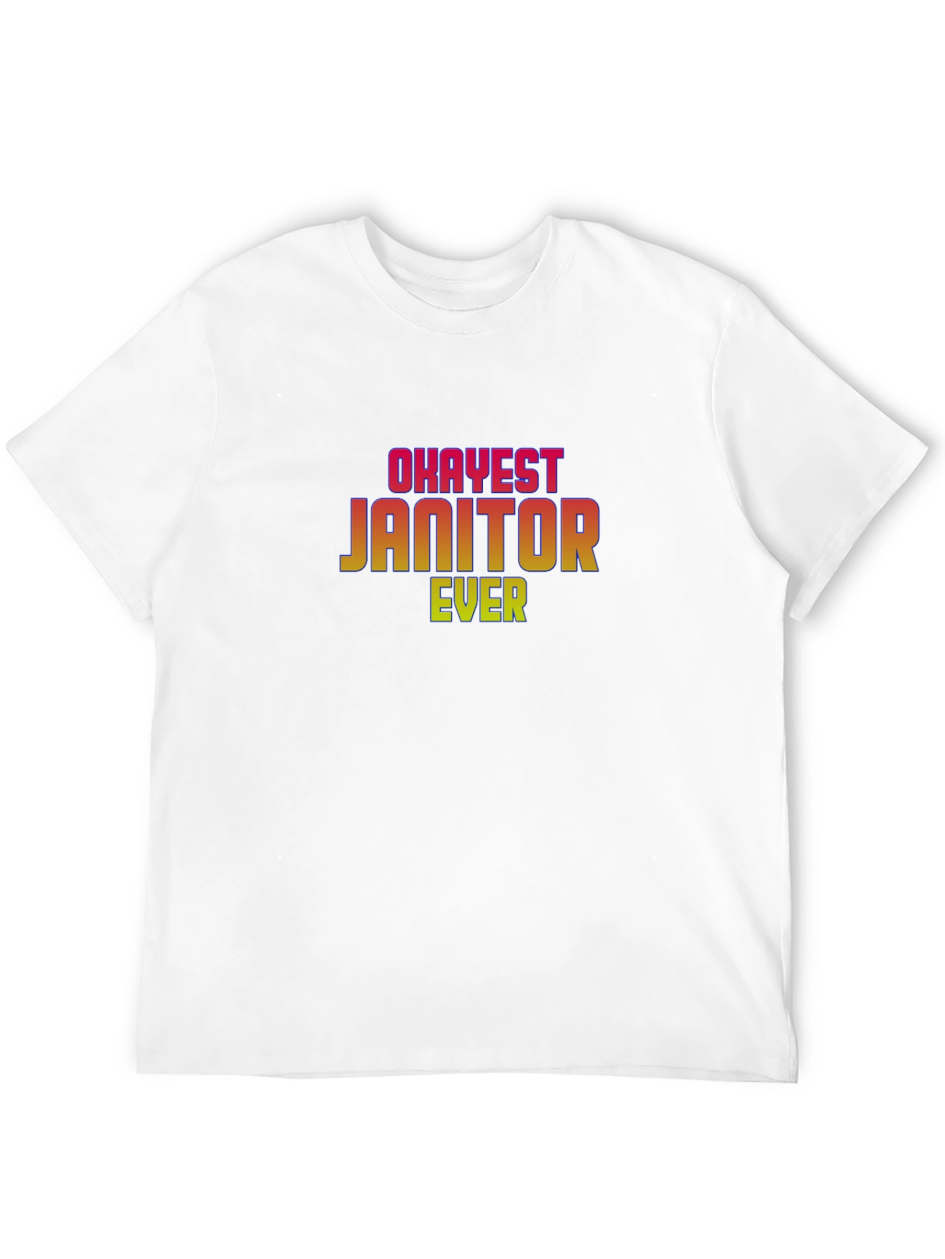 Black Okayest Janitor Ever Graphic Tee view 12