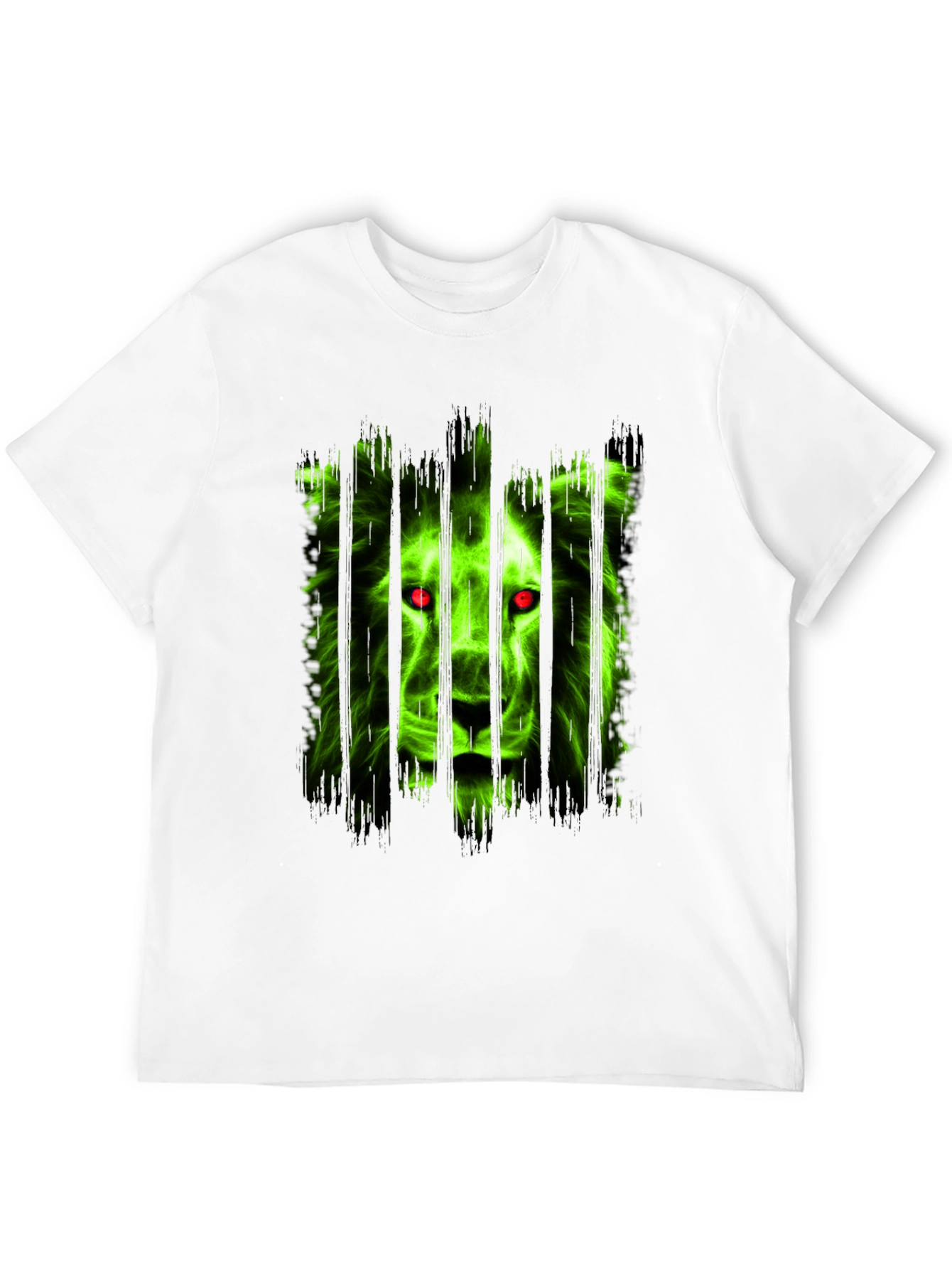 Black Men's Black Lion Graphic T-Shirt view 12