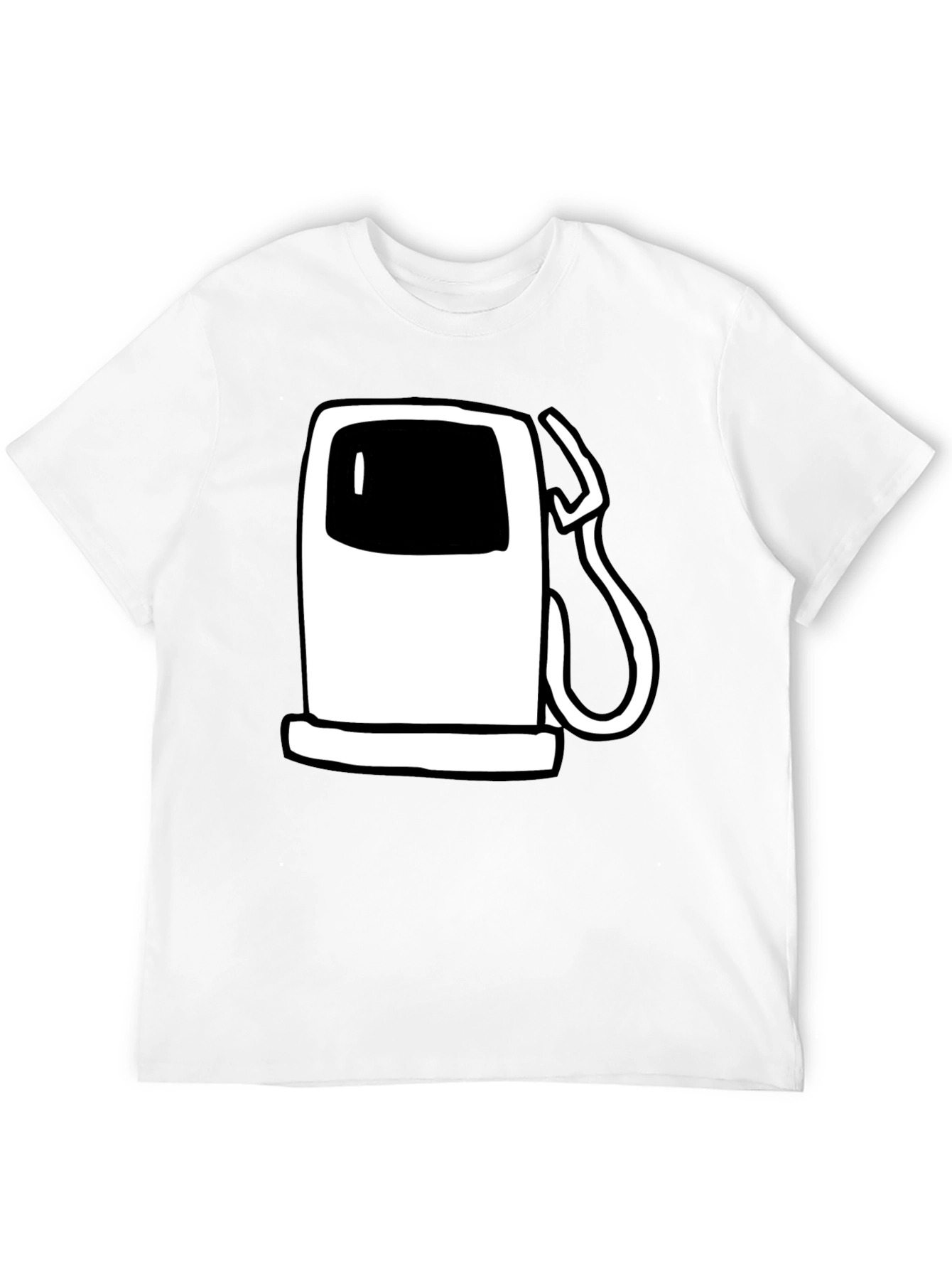Black Gas Pump T-Shirt - Quirky Graphic Tee view 12