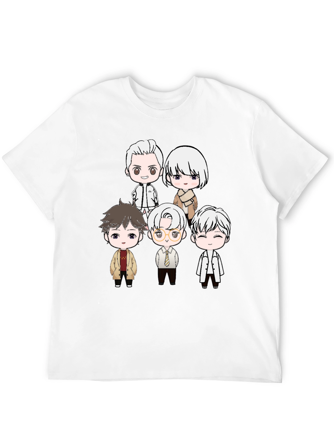 Black Anime Character Print Black T-Shirt view 12