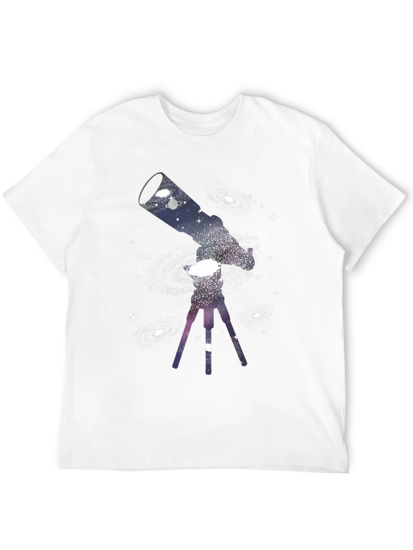 Black Cosmic Telescope Graphic Tee - Black view 12