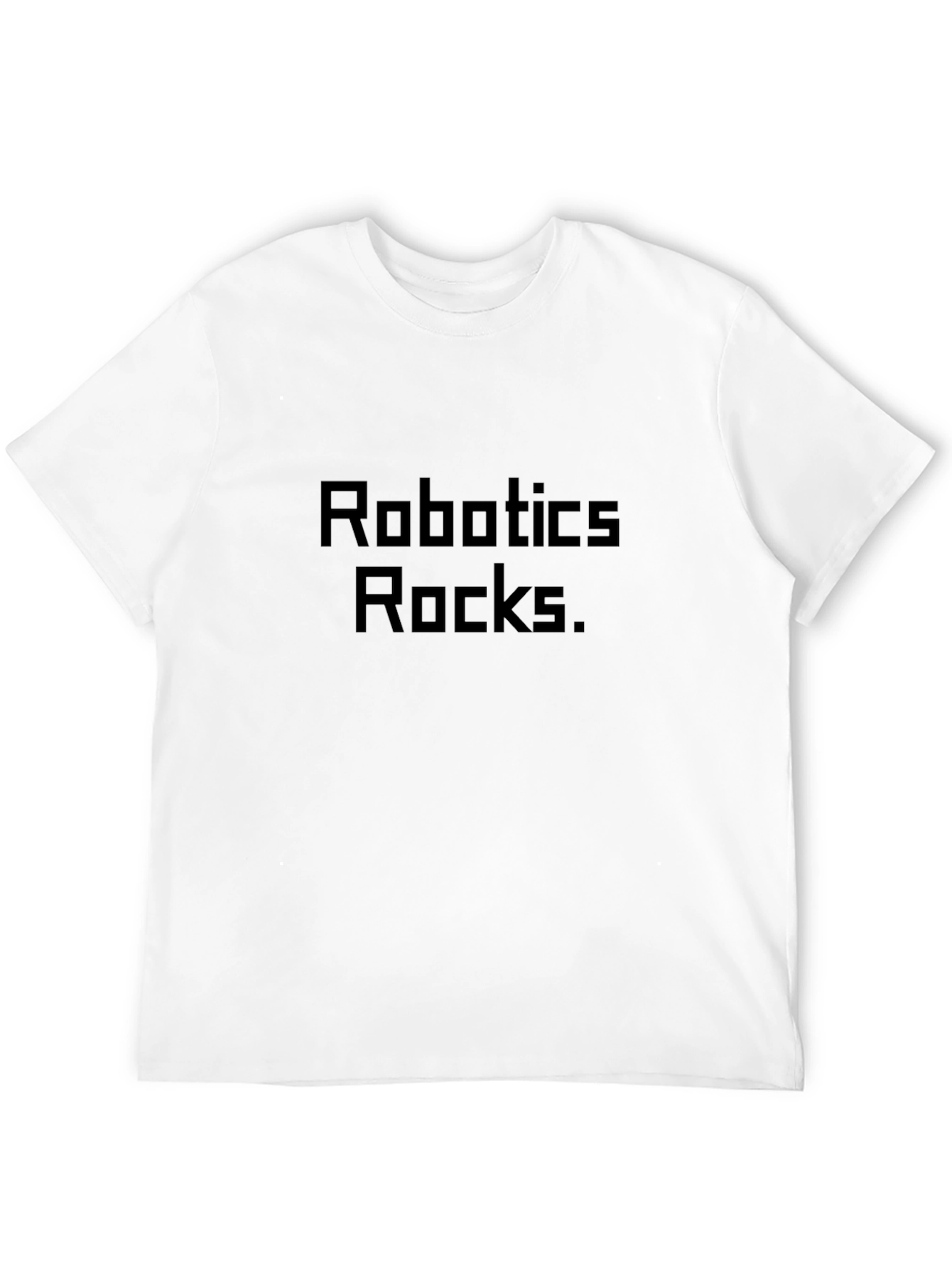 Black Robotics Rocks Black T-Shirt - Geeky Cool view 12