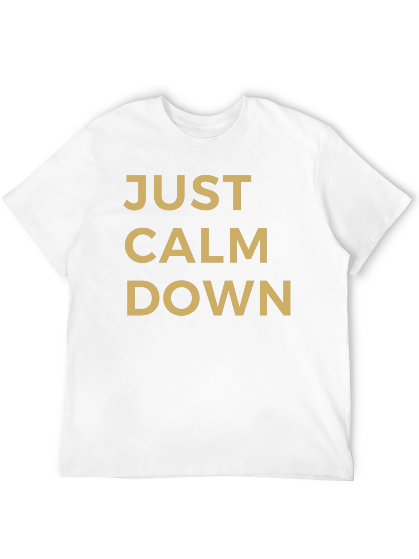 Black Just Calm Down Graphic Tee - Mens view 12