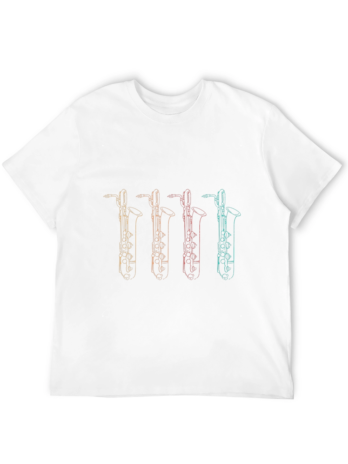 Black Saxophone Graphic Tee - Music Lover's Shirt view 12