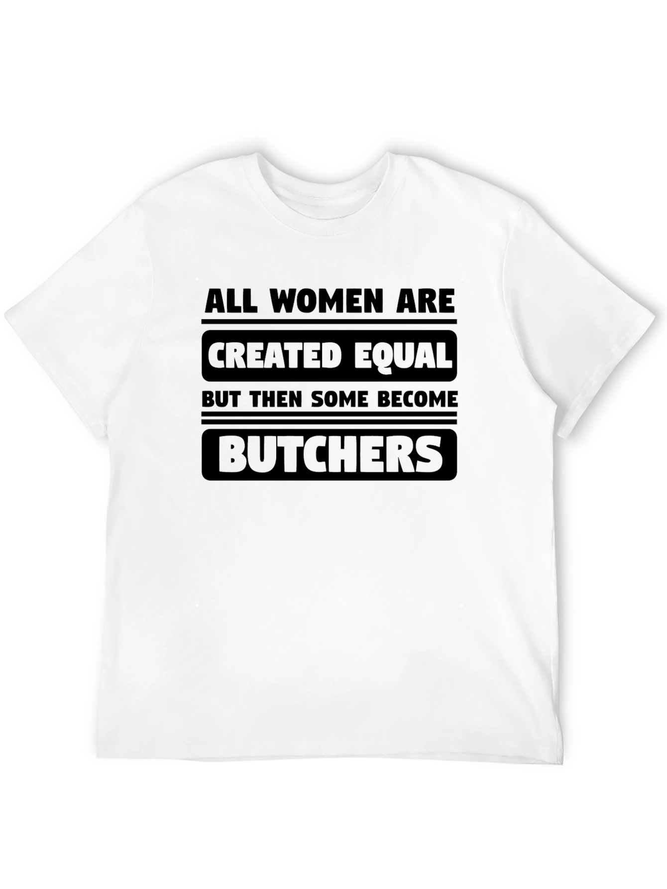 Black Funny Butcher Women's T-Shirt view 12
