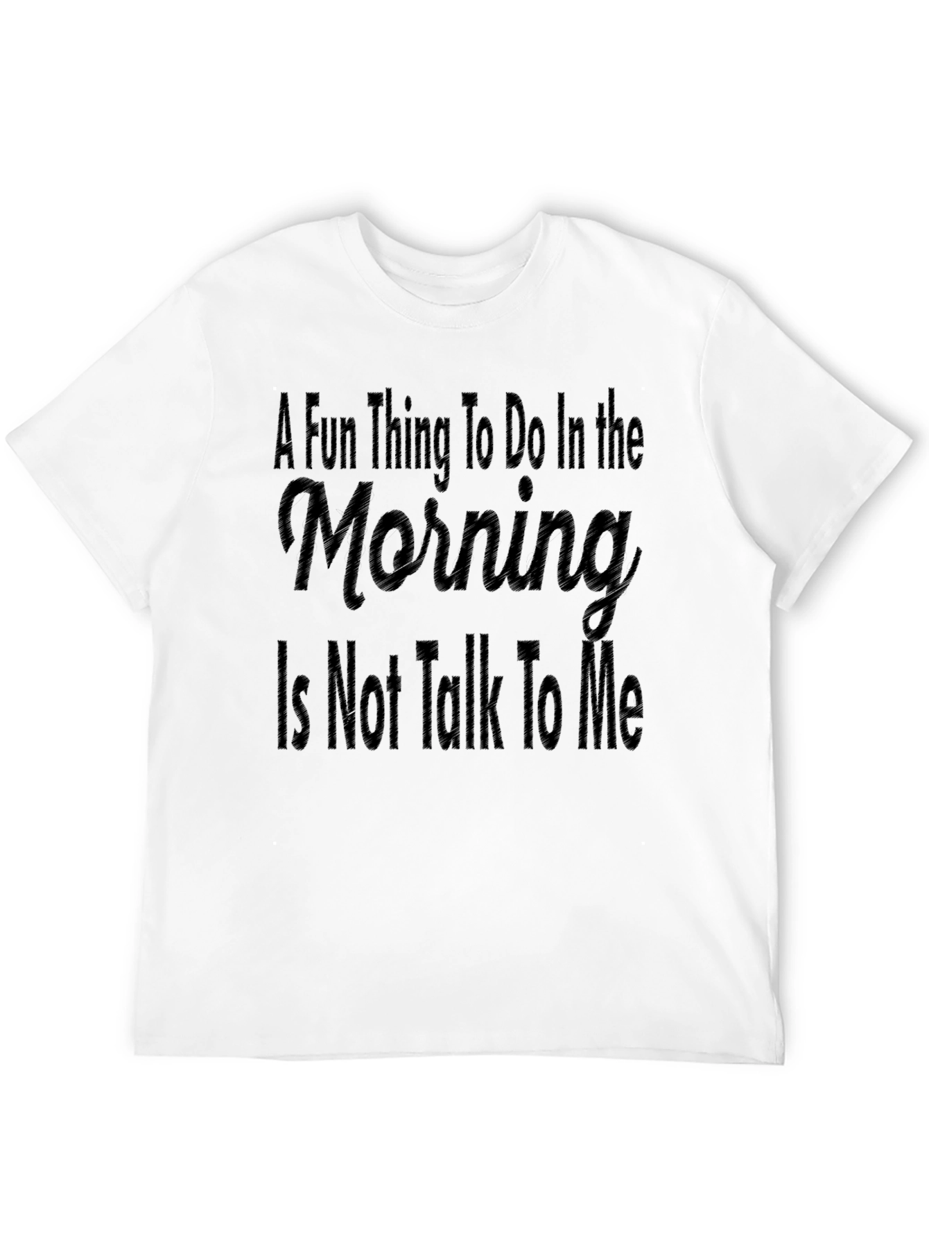 Black Funny Morning Introvert T-Shirt - Do Not Talk To Me view 12