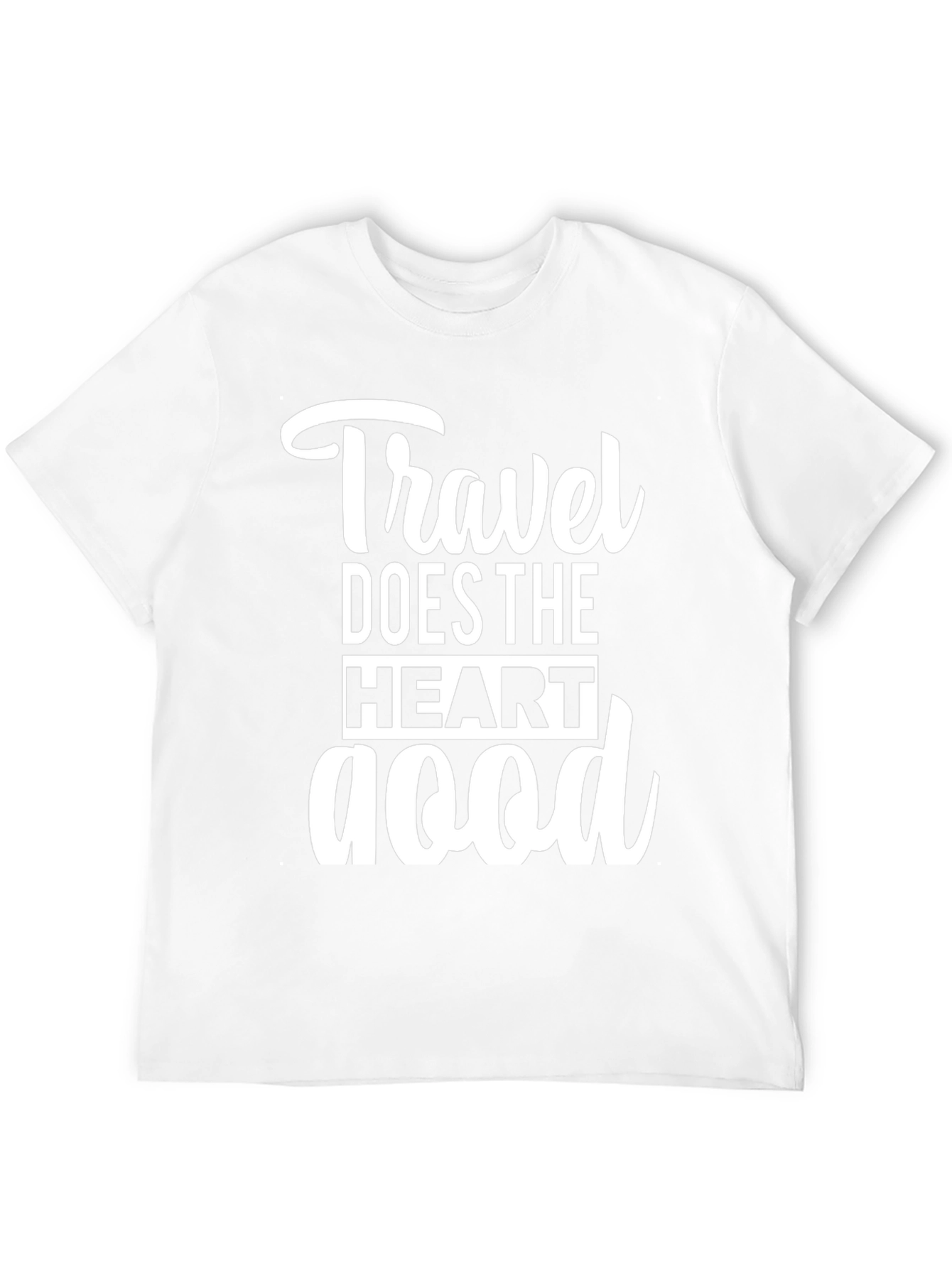 Black Travel Does the Heart Good Black Graphic Tee view 12
