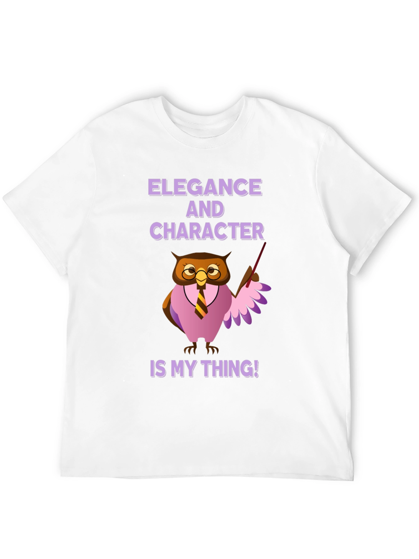 Black Elegance and Character Owl T-Shirt view 12