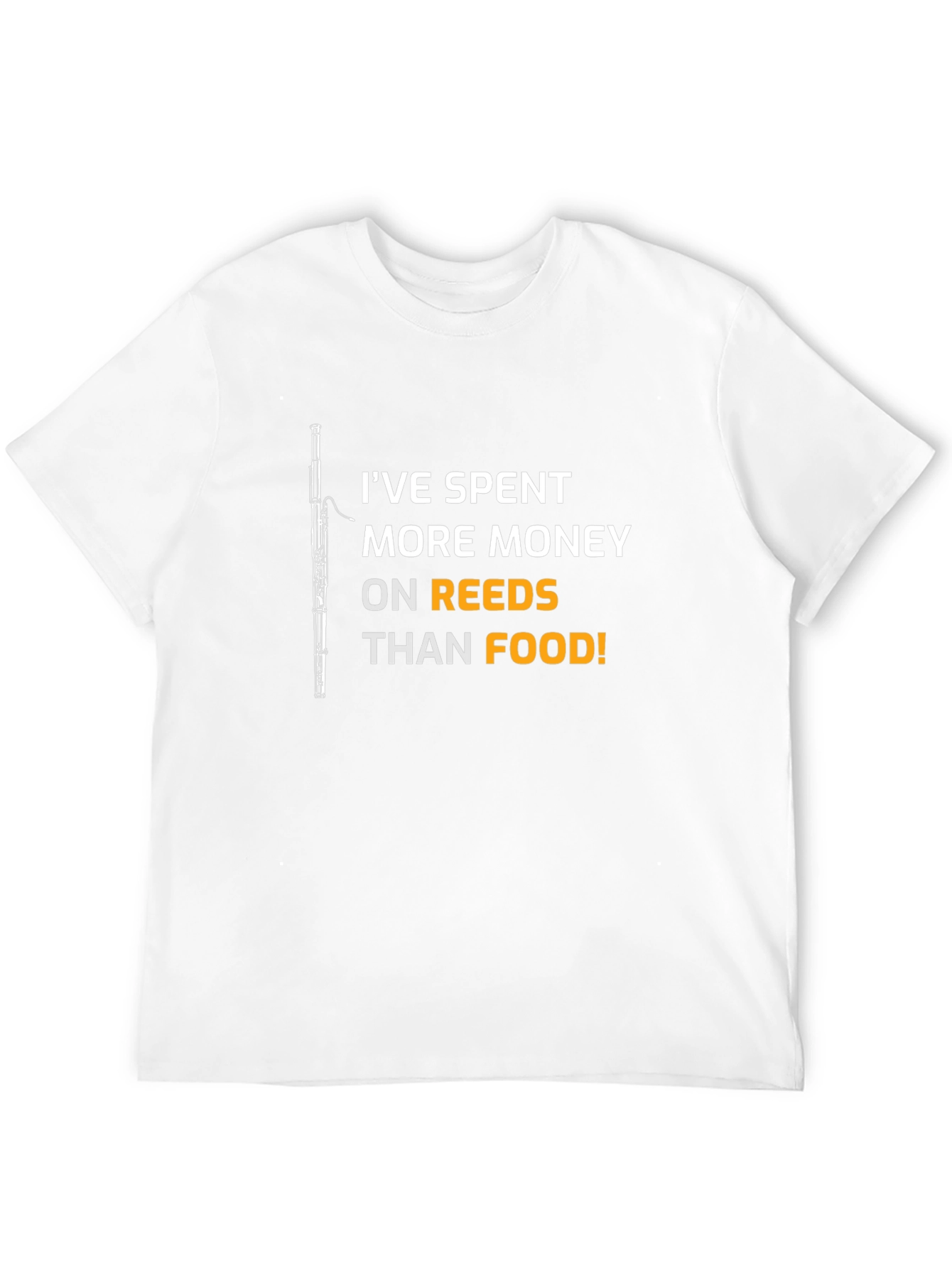 Black Musician's Humor T-Shirt: Reeds Over Food! view 12