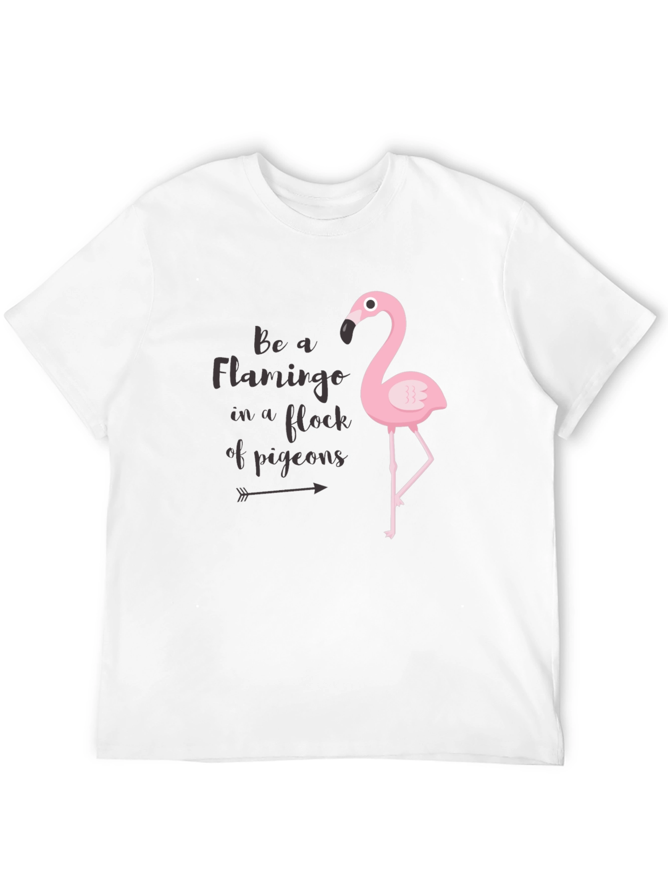 Black Be a Flamingo Black Graphic Tee view 12