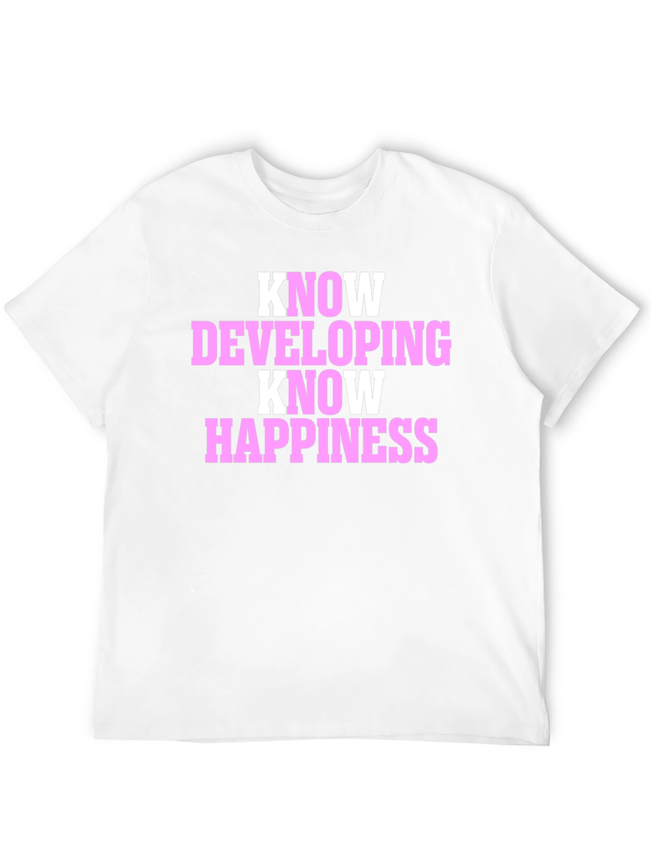 Black Know Developing Happiness T-Shirt view 12