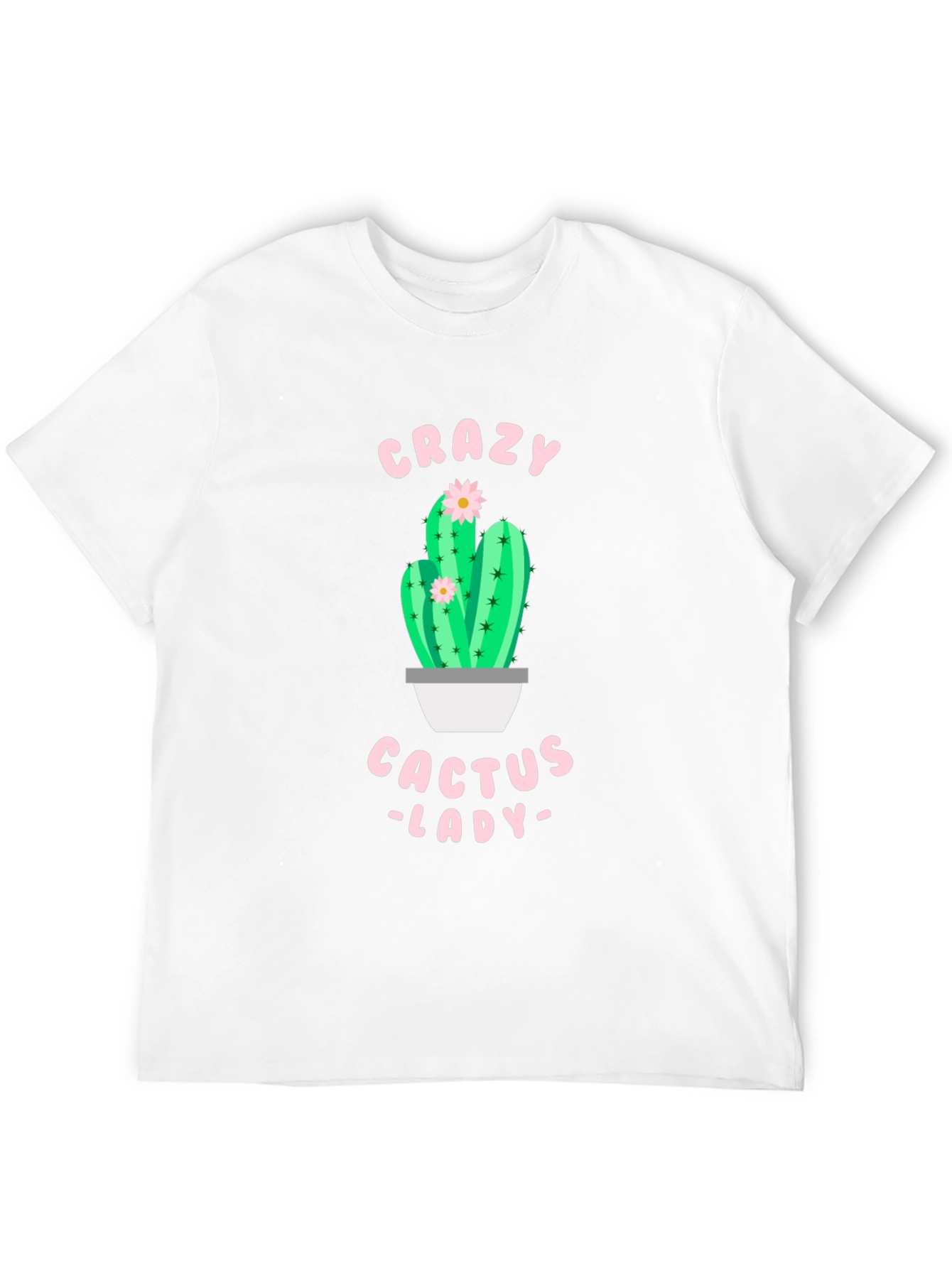 Black Crazy Cactus Lady Black T-Shirt view 12