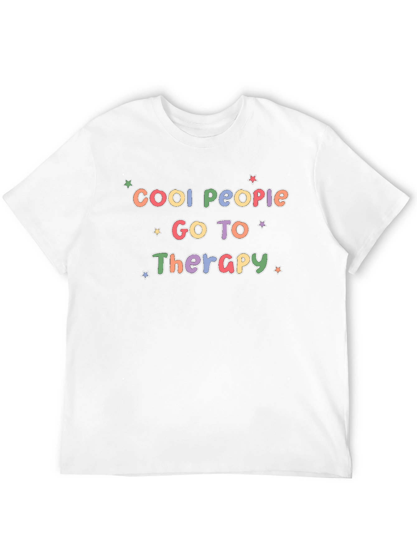 Black Cool People Go To Therapy Black T-Shirt view 12