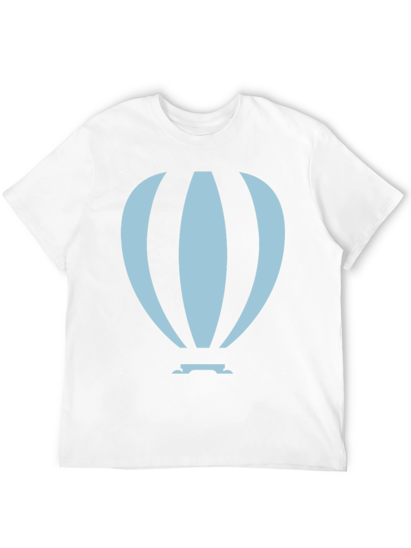 Black Hot Air Balloon Graphic Tee - Black Cotton Blend view 12