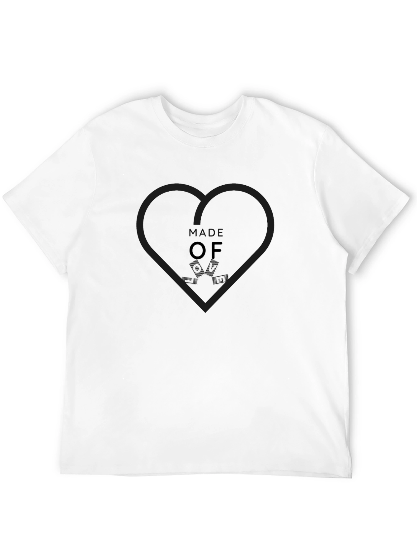 Black OF LOVE Graphic Tee - Black Cotton Casual T-Shirt view 12