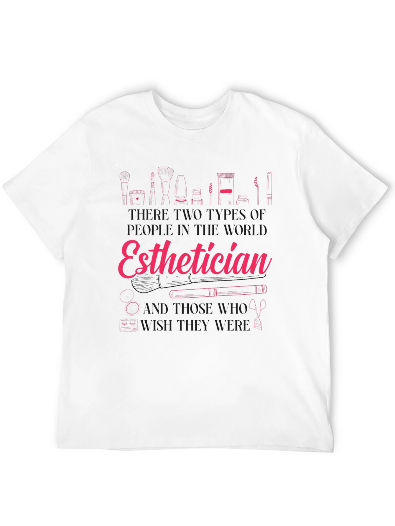 Black Esthetician T-Shirt:  Beauty Expert Apparel view 12