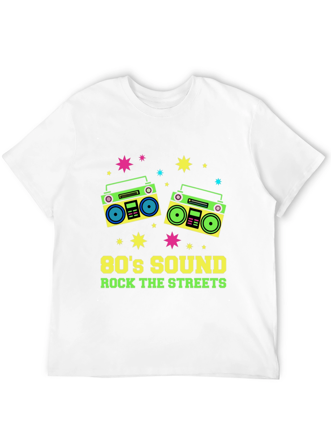 Black 80's Sound Retro Boombox Graphic Tee view 12