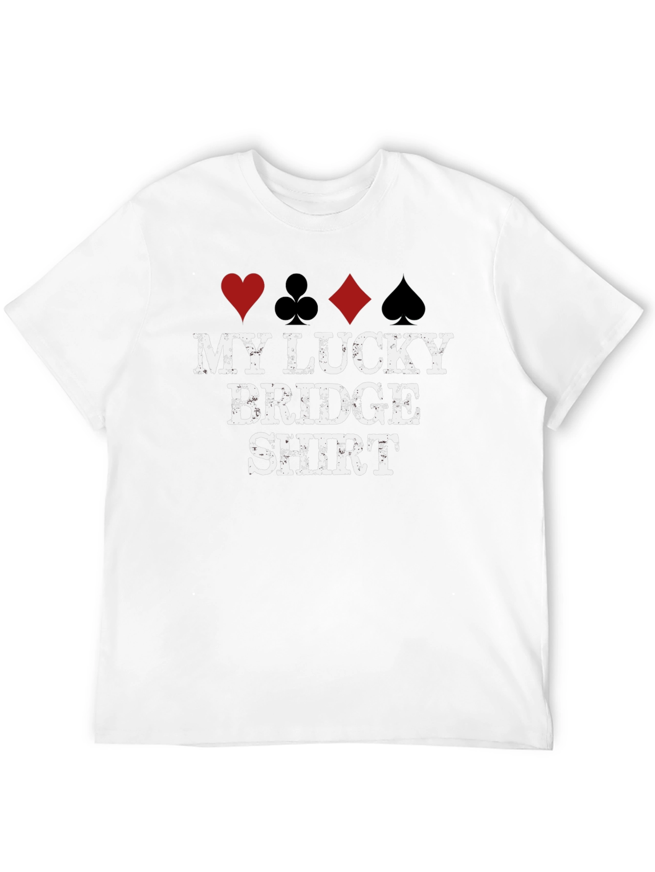 Lucky Bridge Shirt - Playing Card Suits Tee - 12