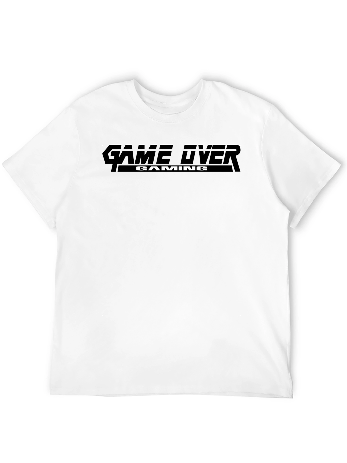 Black Game Over Gaming Black T-Shirt view 12