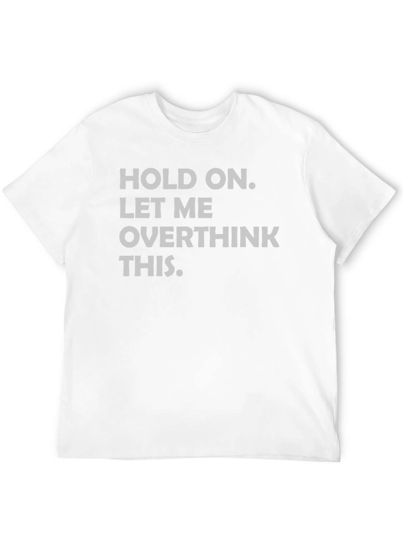 Black Overthinker Tee - Funny Sarcastic Graphic T-Shirt view 12