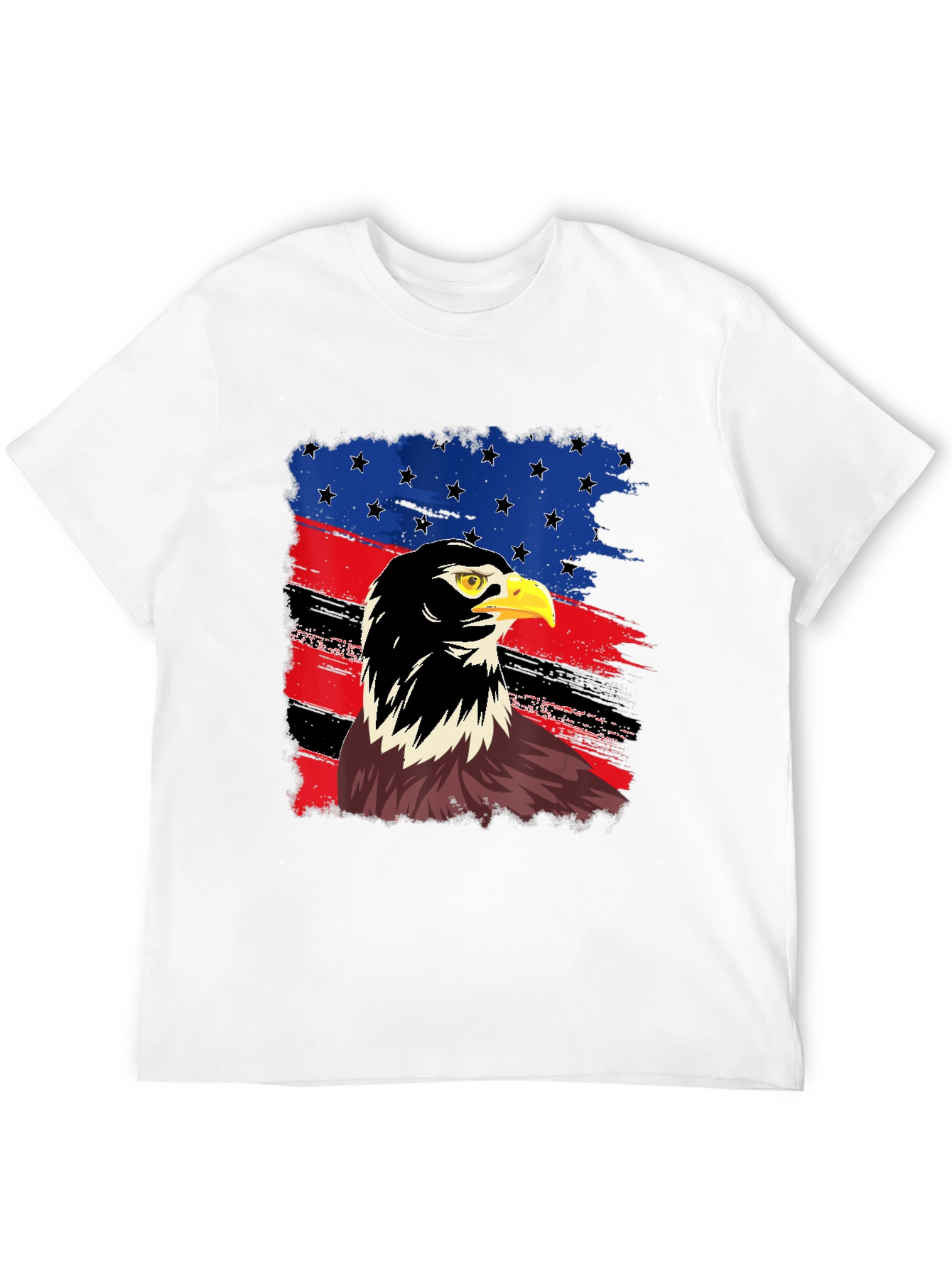 Black American Eagle Flag Graphic T-Shirt view 12