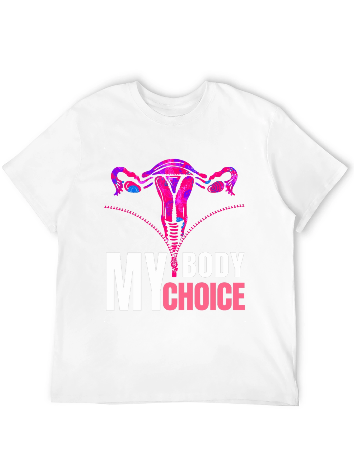 Black My Body My Choice Uterus Graphic Tee view 12