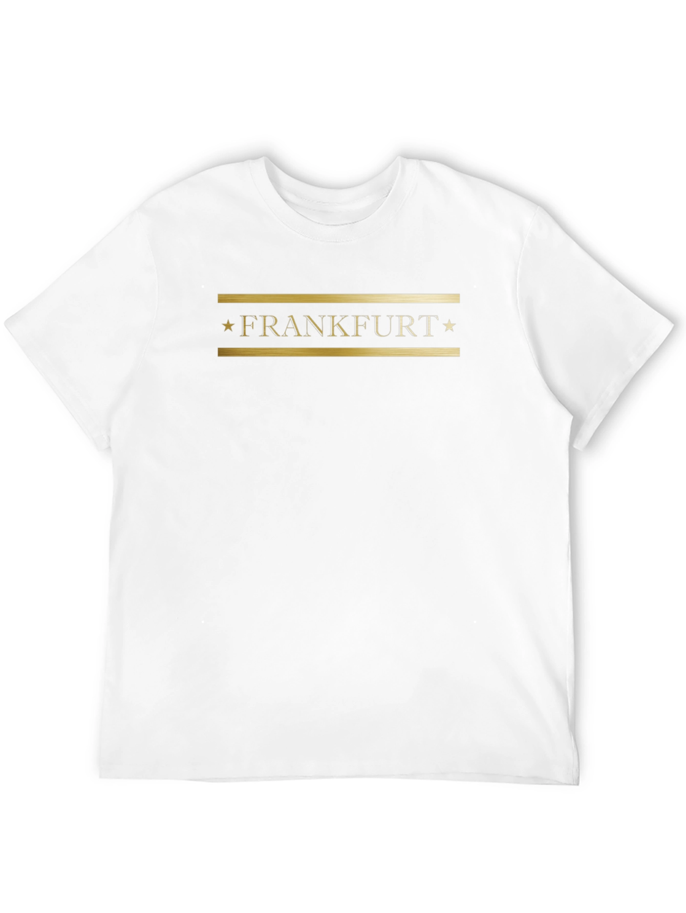 Black Frankfurt Black T-Shirt with Gold Lettering view 12