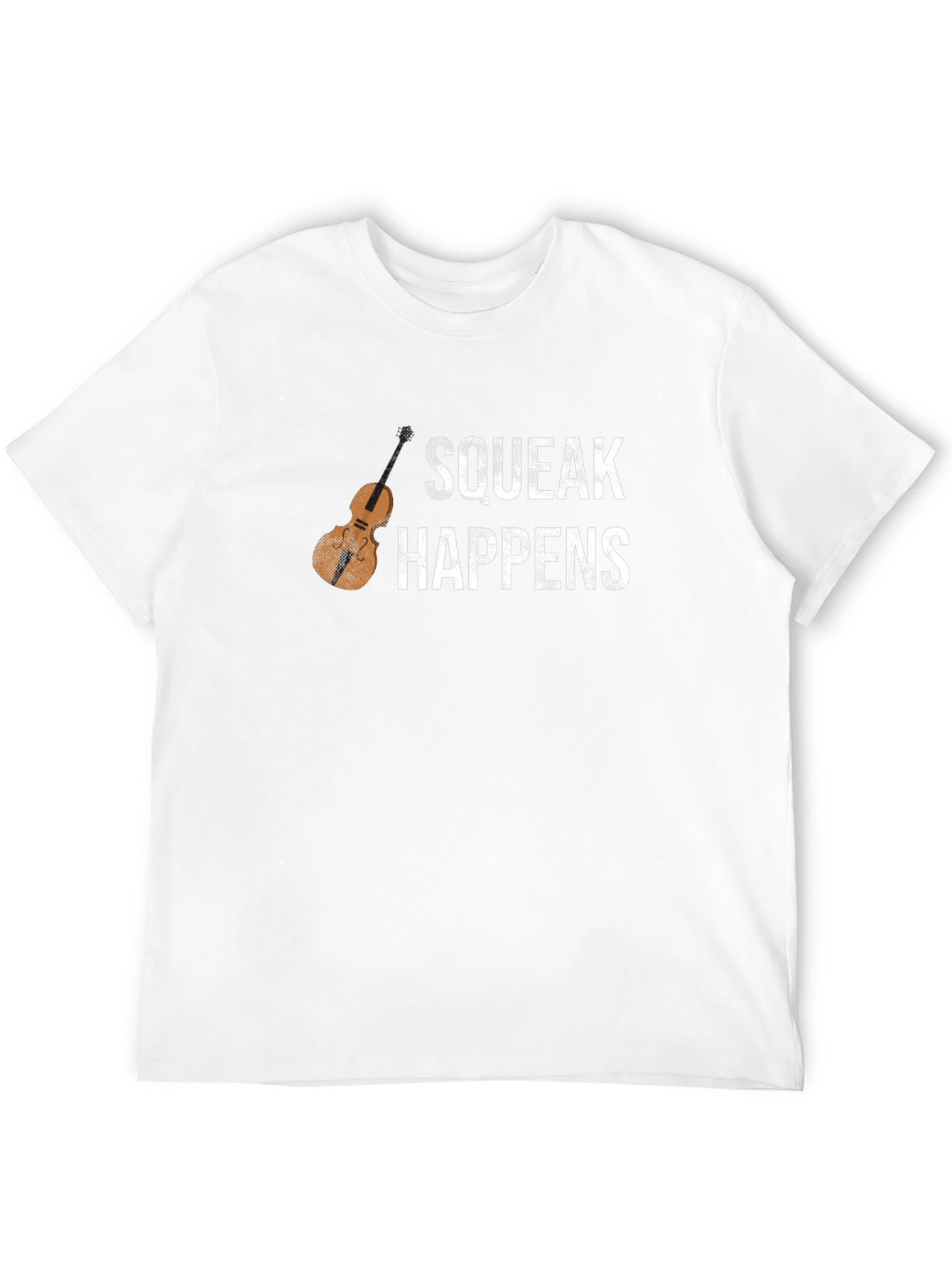 Black Squeak Happens Funny Musician T-Shirt view 12