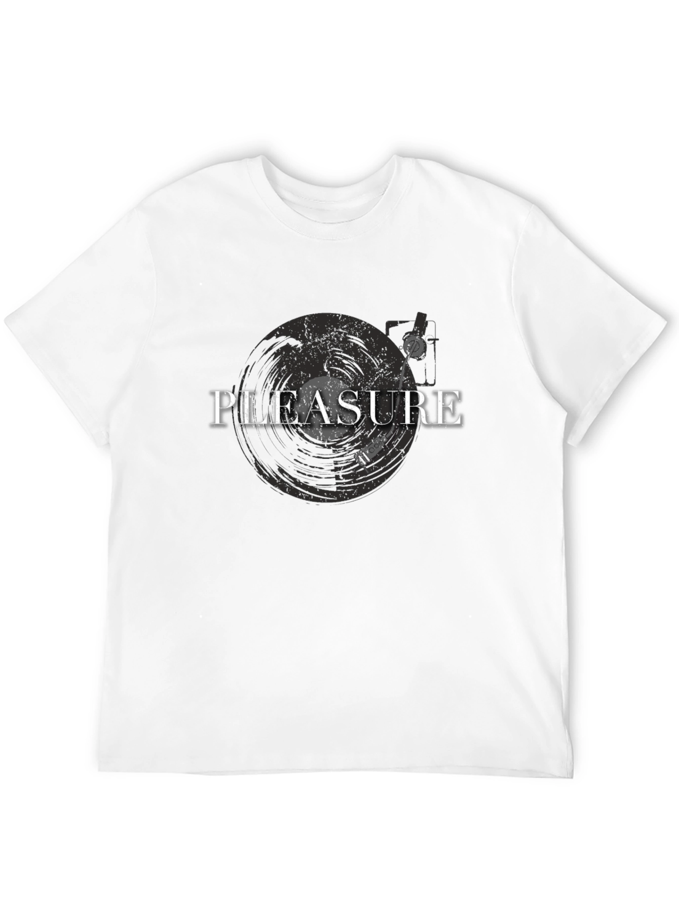 Black Pleasure Record Player T-Shirt view 12