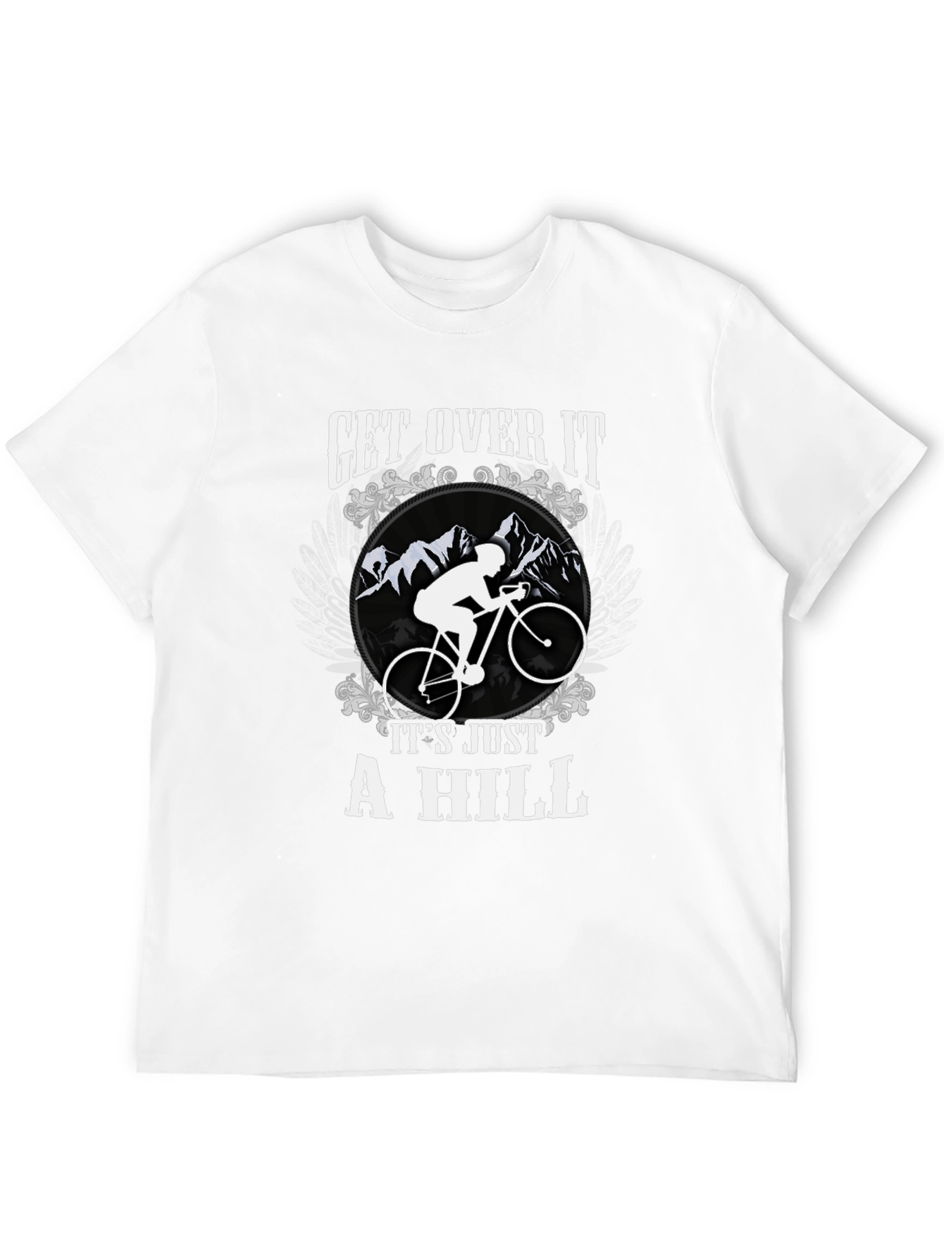 Black Get Over It Cycling T-Shirt view 12