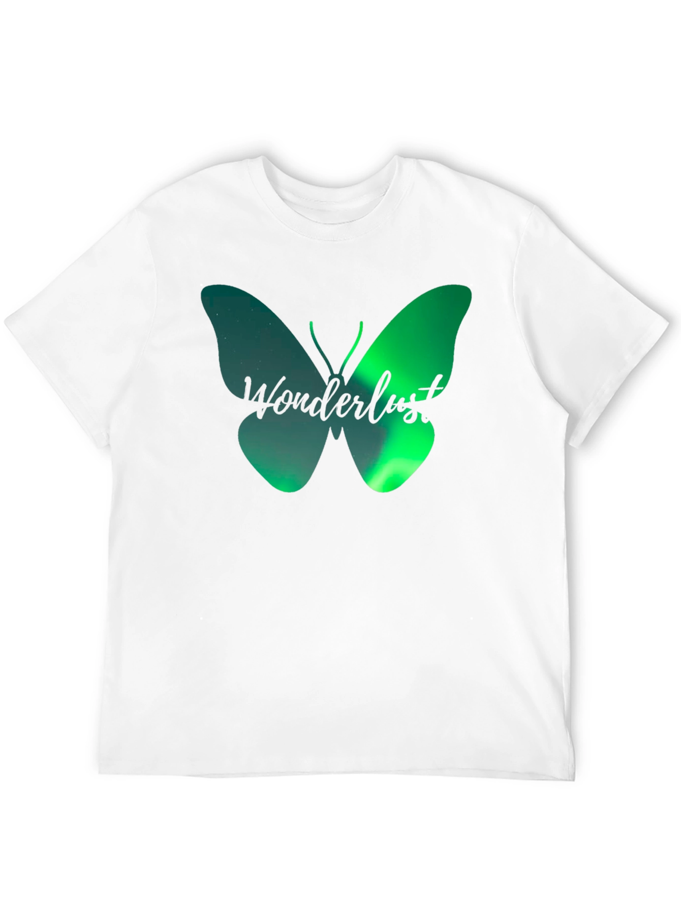 Black Wanderlust Butterfly Graphic T-Shirt - Black view 12