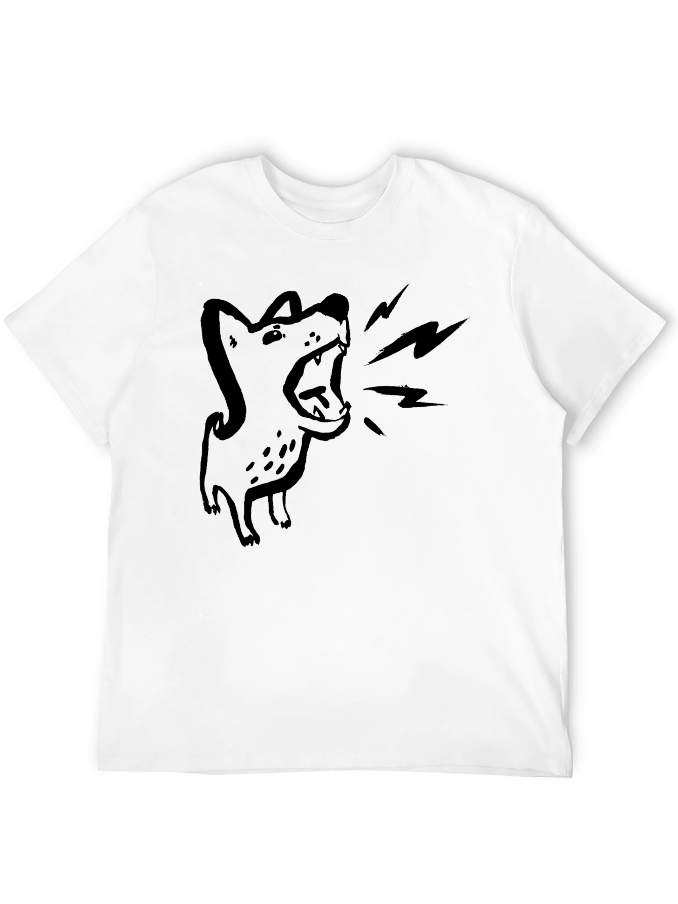 Barking Dog Graphic Tee - Men's Black T-Shirt - 12