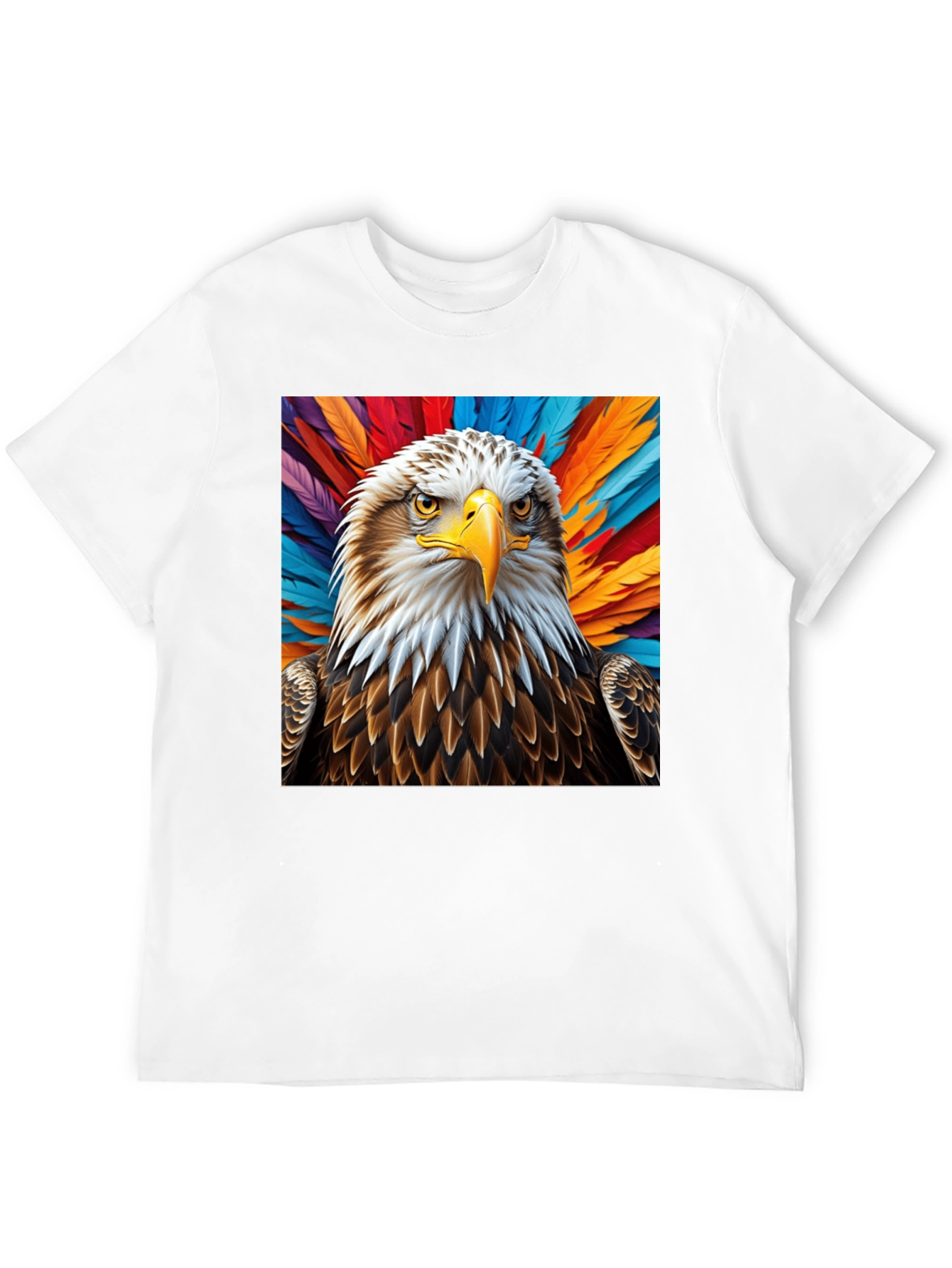 Black Eagle Graphic Tee - Bold Feathered Design view 12