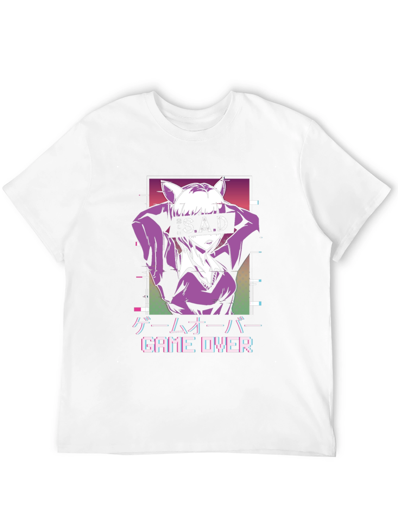 Anime Game Over Graphic Tee - 12