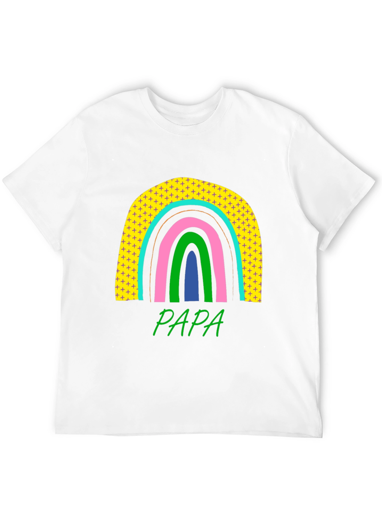 Papa Rainbow Graphic Tee - Father's Day Gift - 12