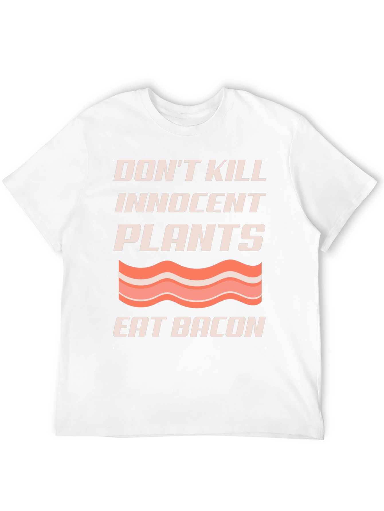 Black Don't Kill Plants Eat Bacon Graphic T-Shirt view 12