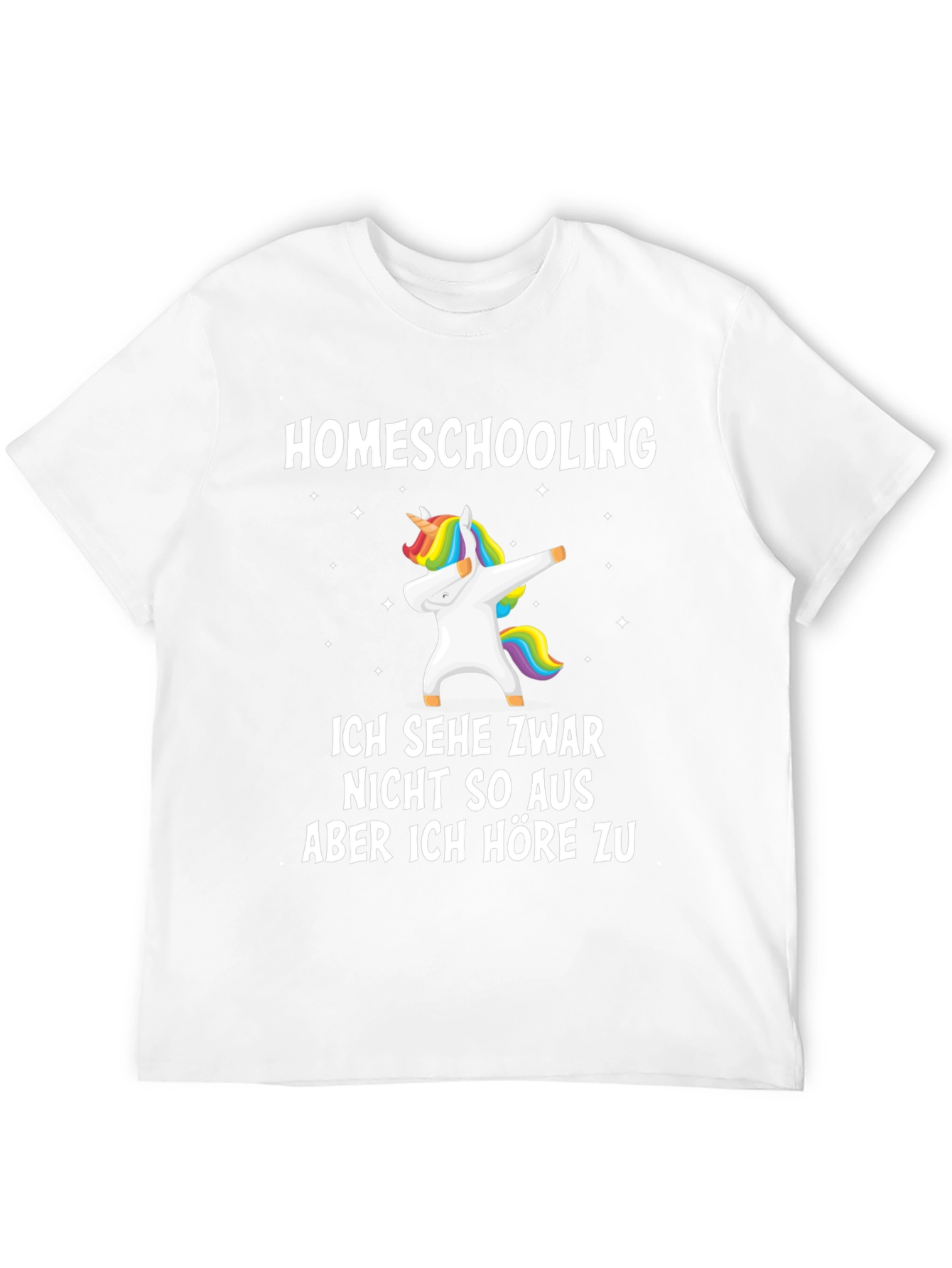 Black Homeschooling Unicorn T-Shirt view 12