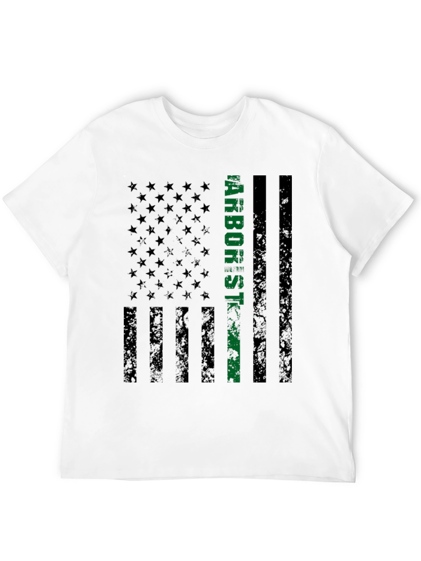 Black Arborist American Flag Graphic Tee view 12