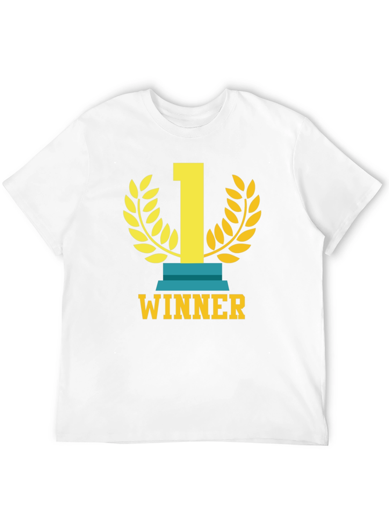 Black Winner T-Shirt - Champion Graphic Tee - Casual Apparel view 12