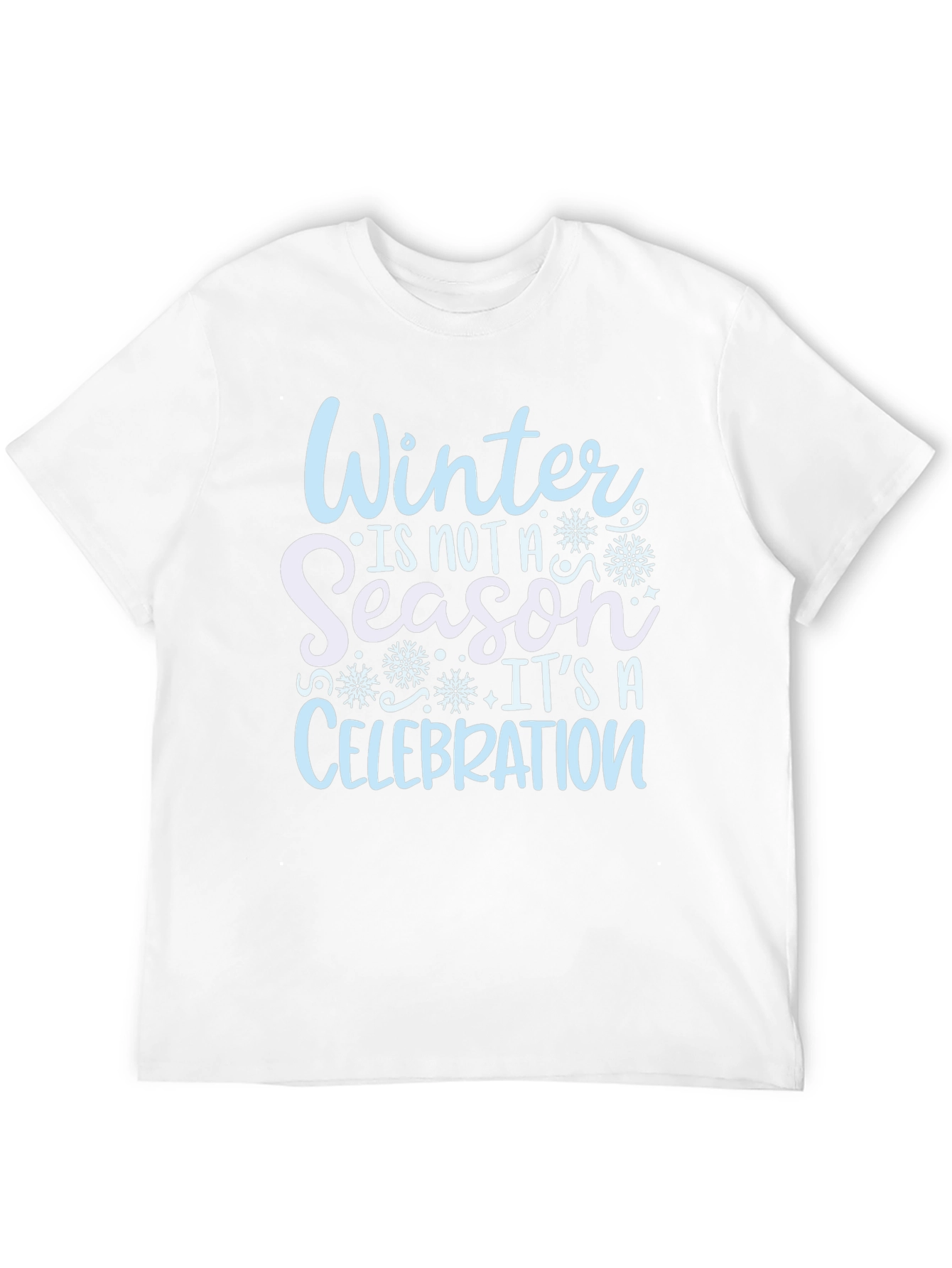 Black Winter Celebration Black Cotton T-Shirt view 12