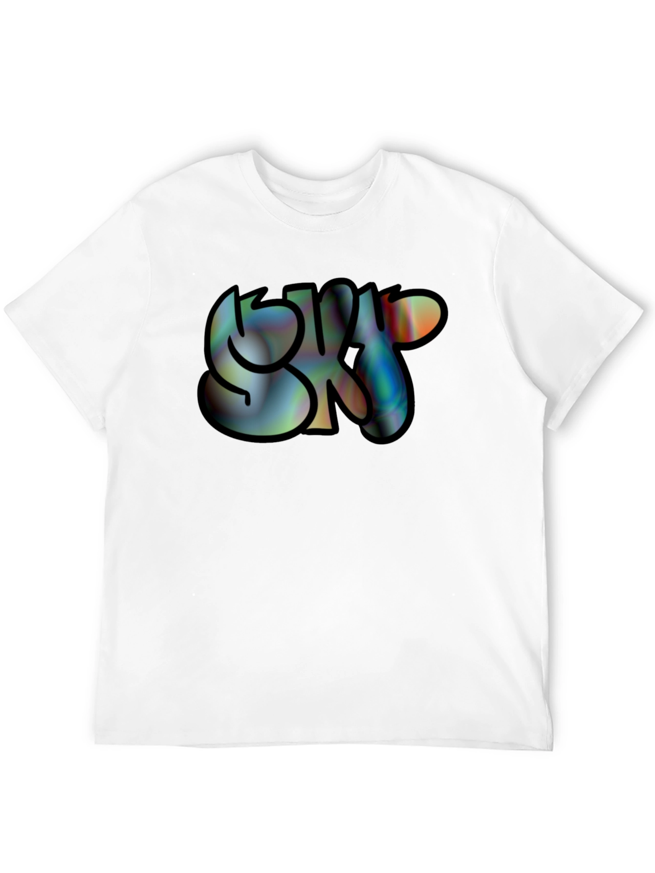 Black SK8 Graphic Print Black Tee - Casual Cool view 12