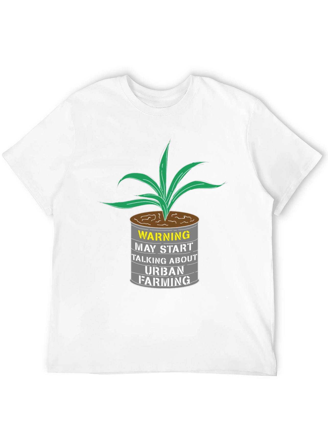 Black Urban Farming T-Shirt - Warning Graphic Tee view 12