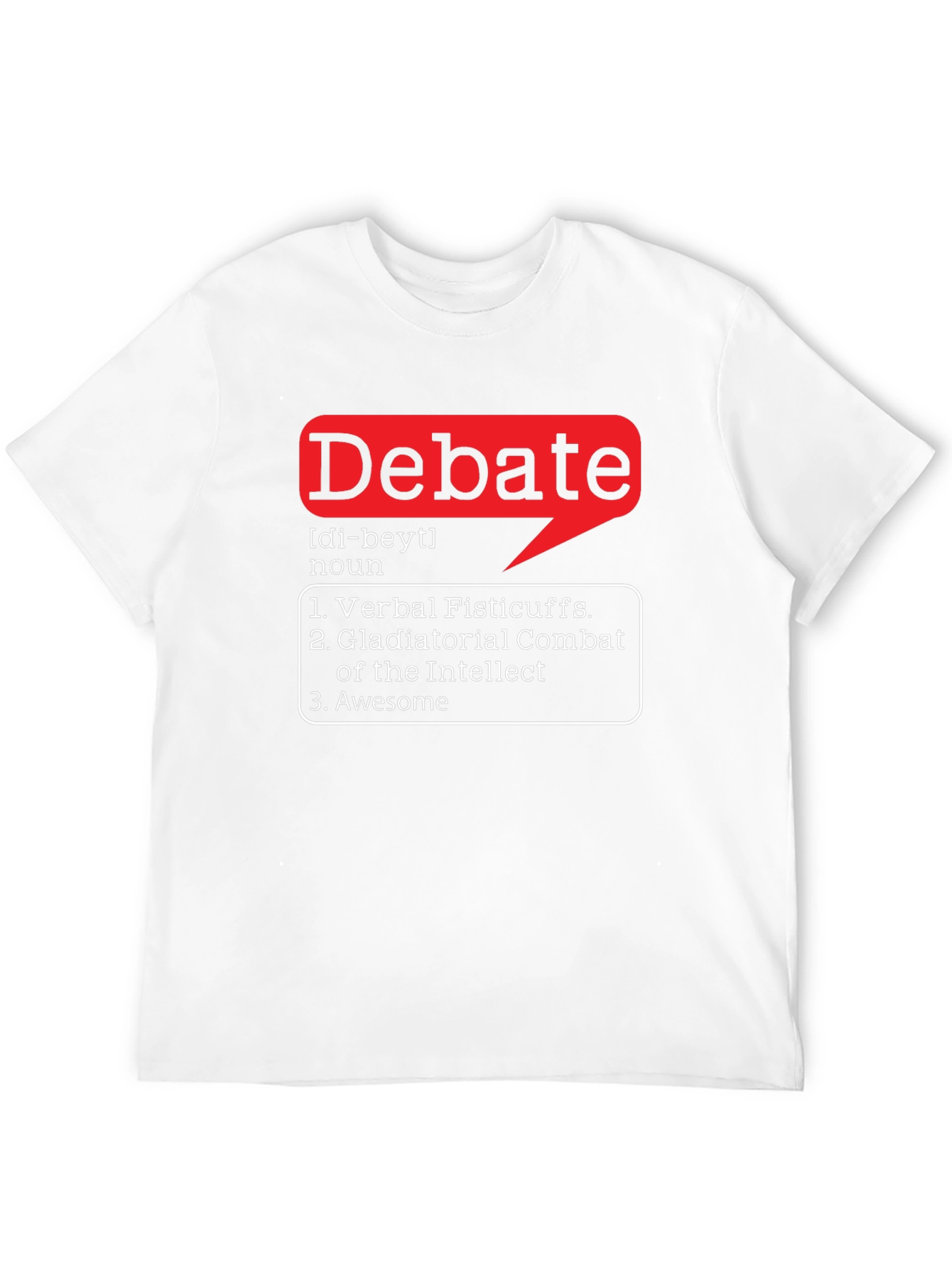 Black Debate Definition Black T-Shirt view 12
