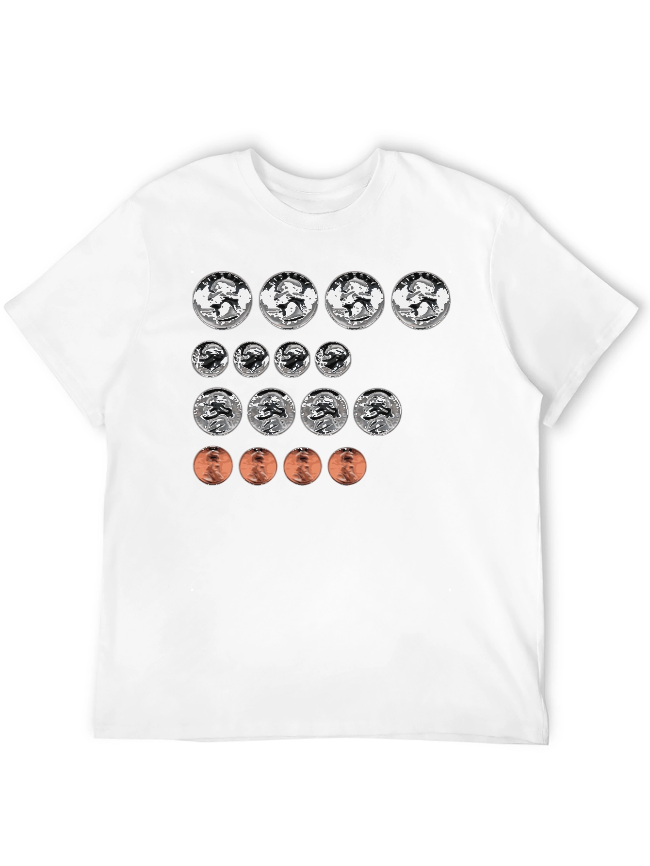 Black Coin Collector T-Shirt - Funny Money Design view 12