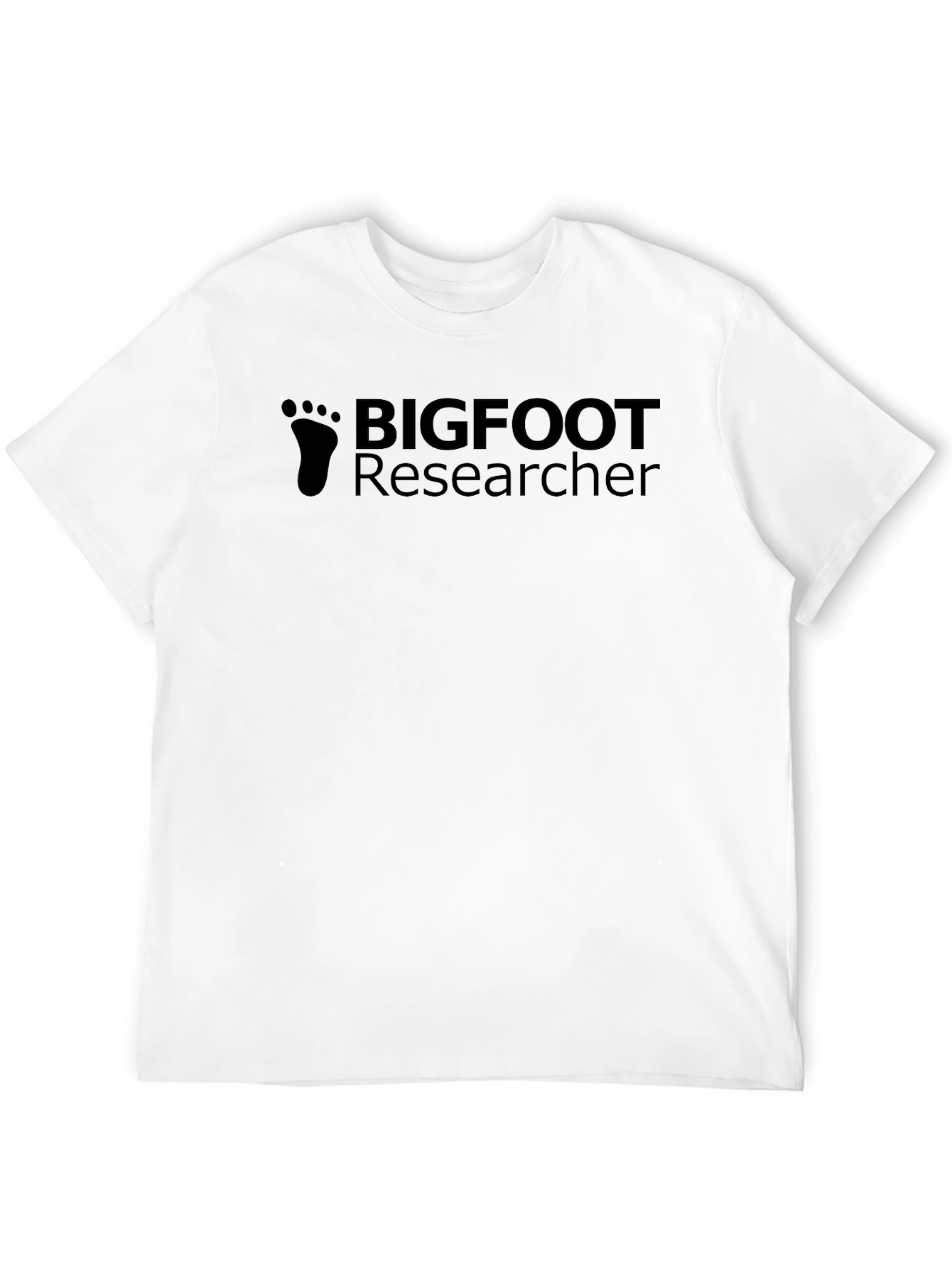 Black Bigfoot Researcher Graphic T-Shirt view 12
