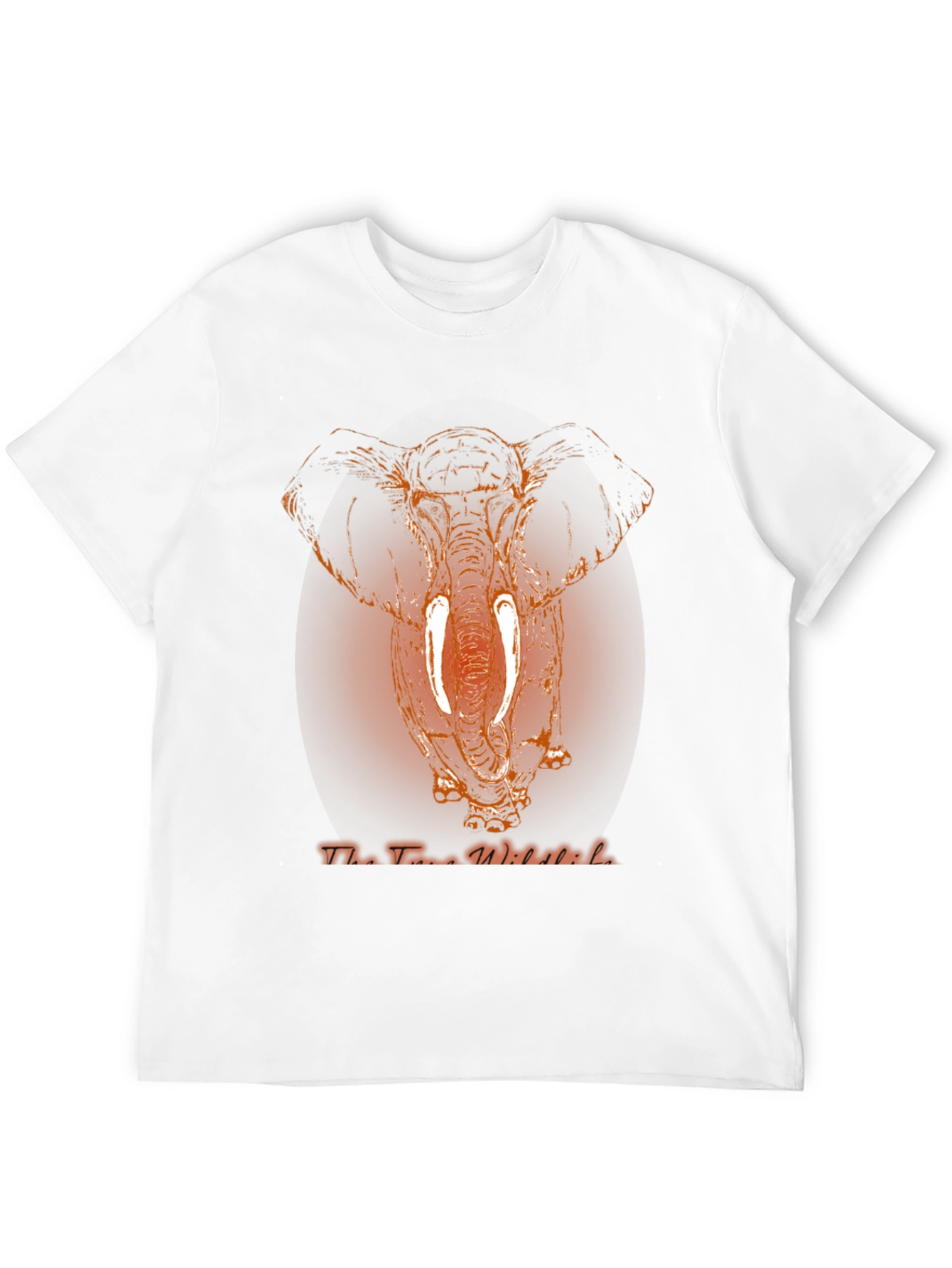 Elephant Graphic Print Men's T-Shirt - 12